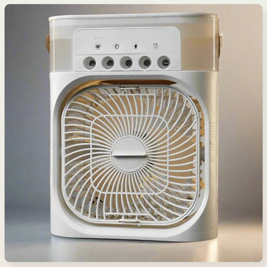 BRIZAR® -Ventilator Portabil cu Pulverizare de Apă și Umidificator | 3 în 1