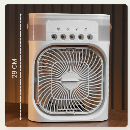 BRIZAR® -Ventilator Portabil cu Pulverizare de Apă și Umidificator | 3 în 1